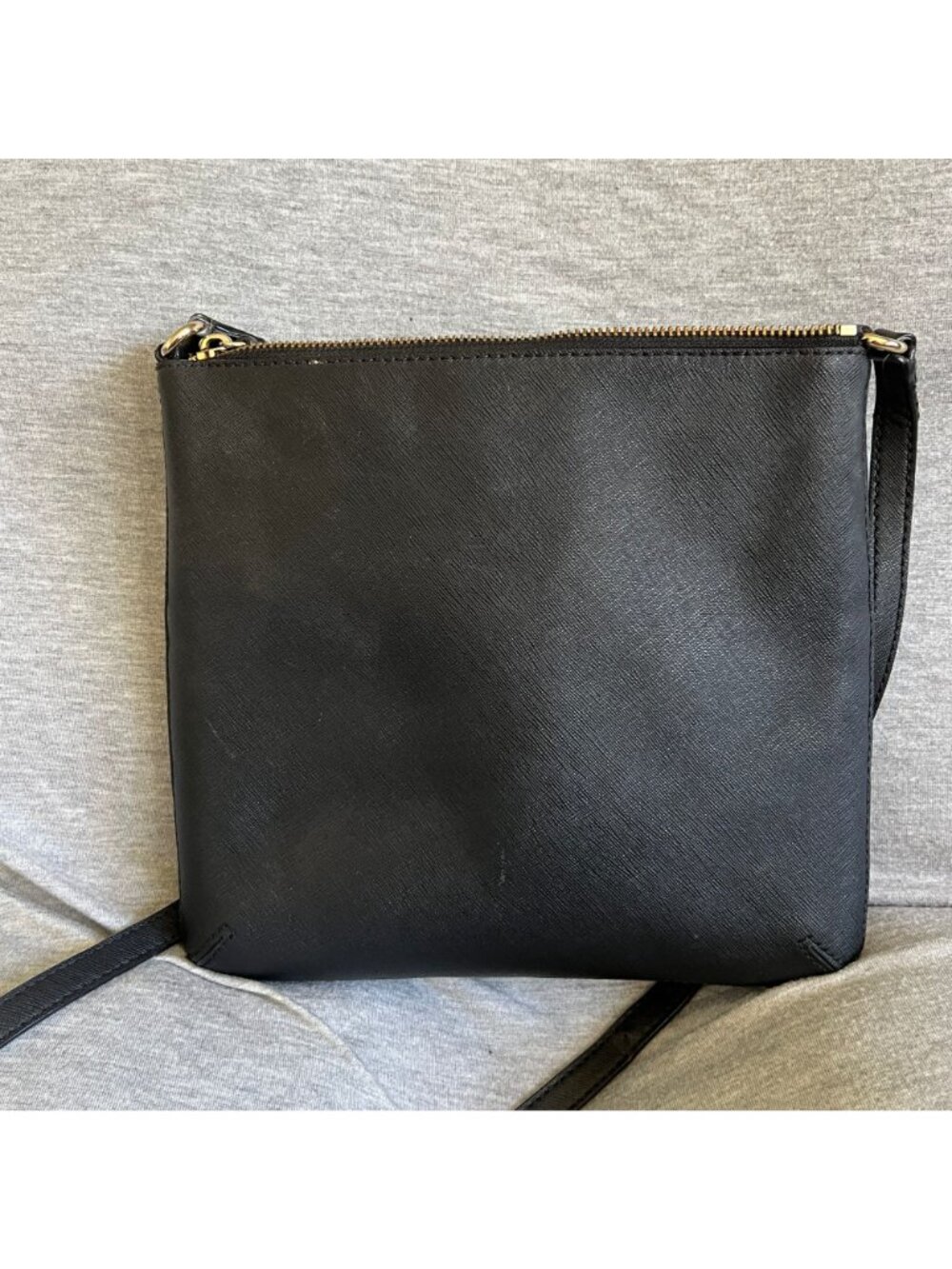 Kate Spade Black Crossbody Bag With Gold Hardware & Interior Logo Print - Picture 5 of 5